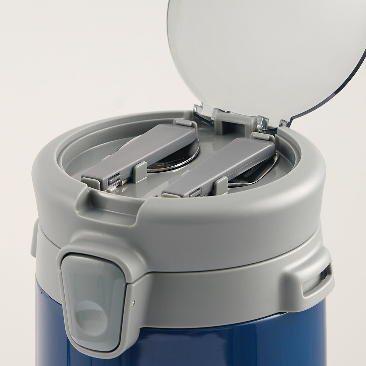 LHC8039BLU - Bộ hộp cơm giữ nhiệt LOCK&LOCK EASY CARRY 2.0L, 720ml*1, 420ml*2, bộ muỗng và nĩa*1, túi đựng*1 - Màu xanh