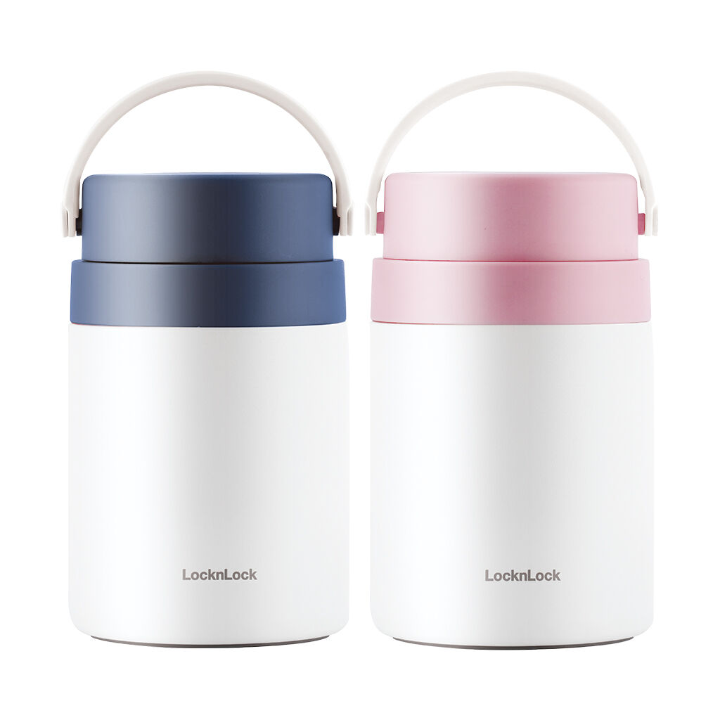 LHC8042NVY - Hộp giữ nhiệt đựng đồ ăn có tay cầm Handle Food Jar LocknLock 700ml - Màu navy