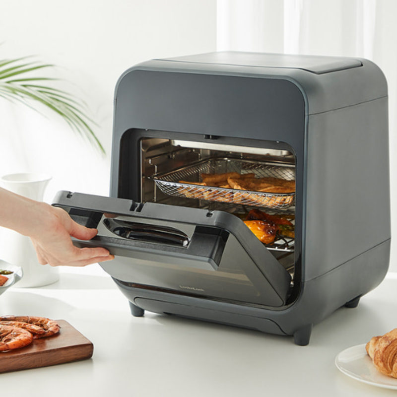 EJF693GRY - Lò nướng chân không kết hợp chức năng hấp LocknLock Steam Air Fryer Oven 12.5L, 220-240V, 50/60Hz, 985-1635W - Màu x
