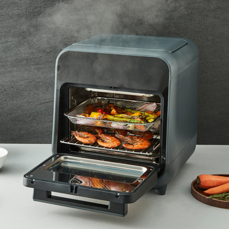 EJF693GRY - Lò nướng chân không kết hợp chức năng hấp LocknLock Steam Air Fryer Oven 12.5L, 220-240V, 50/60Hz, 985-1635W - Màu x