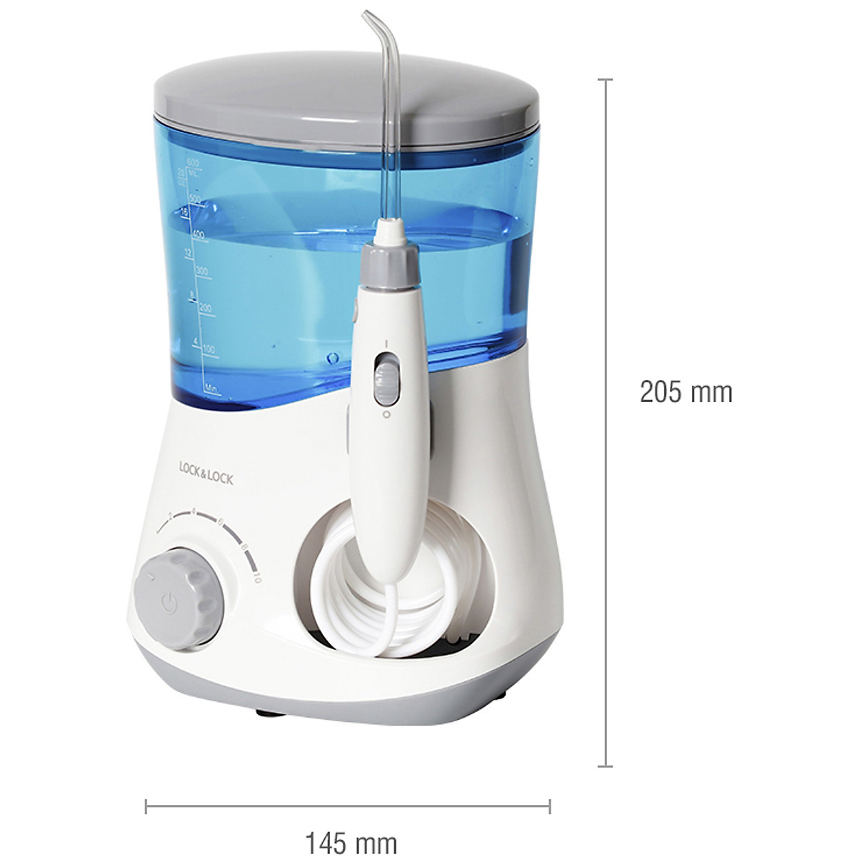 ENR111BLU - Máy tăm nước Lock&lock, Oral Irrigator, DC12V, 18W, 600ml, Màu xanh dương