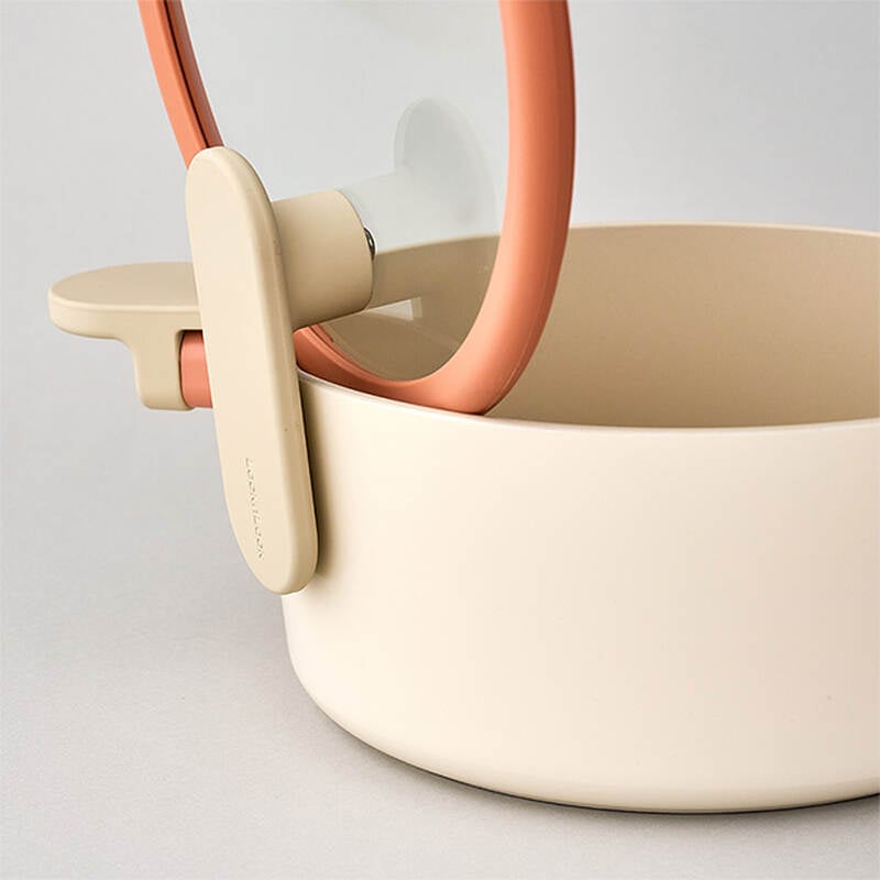 CAS1855IH - Nồi chống dính Suit Bric LocknLock, bằng nhôm, 1 tay cầm, 18 cm - màu ngà