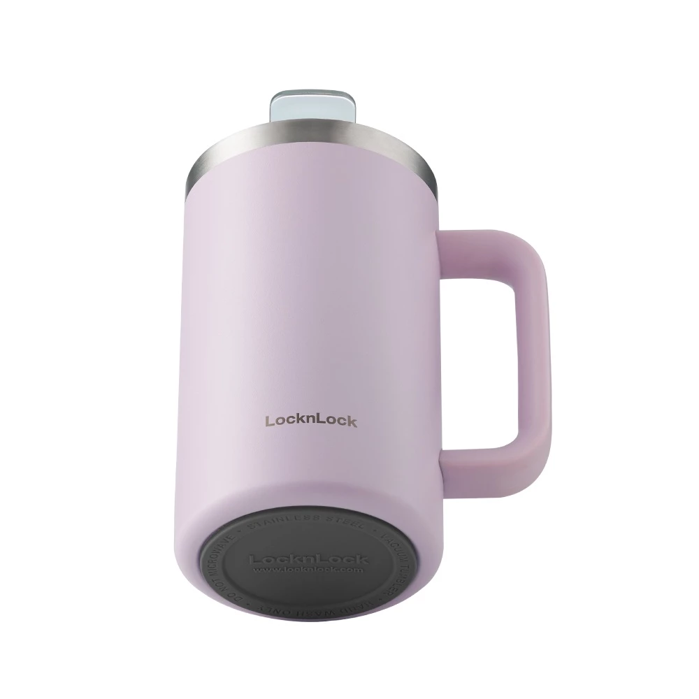 LHC4320VOL - Ca nước giữ nhiệt LocknLock Flat Table Mug 730ml - Màu tím