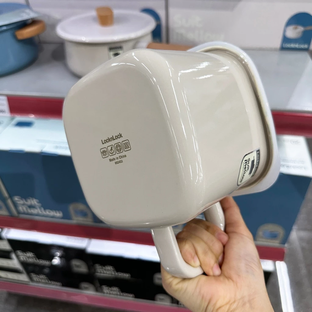 CSU2159-Nồi vuông kèm nắp nhựa SUIT MELLOW LocknLock 1.5L- Màu BEG-CN-6-Iron-Single