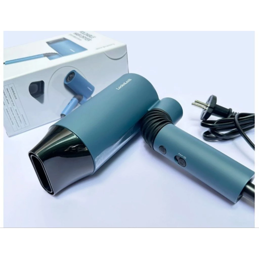 ENA166BLU Máy sấy tóc Locknlock Foldable hair dryer 220-240V, 50/60Hz, 1600W - Màu lam