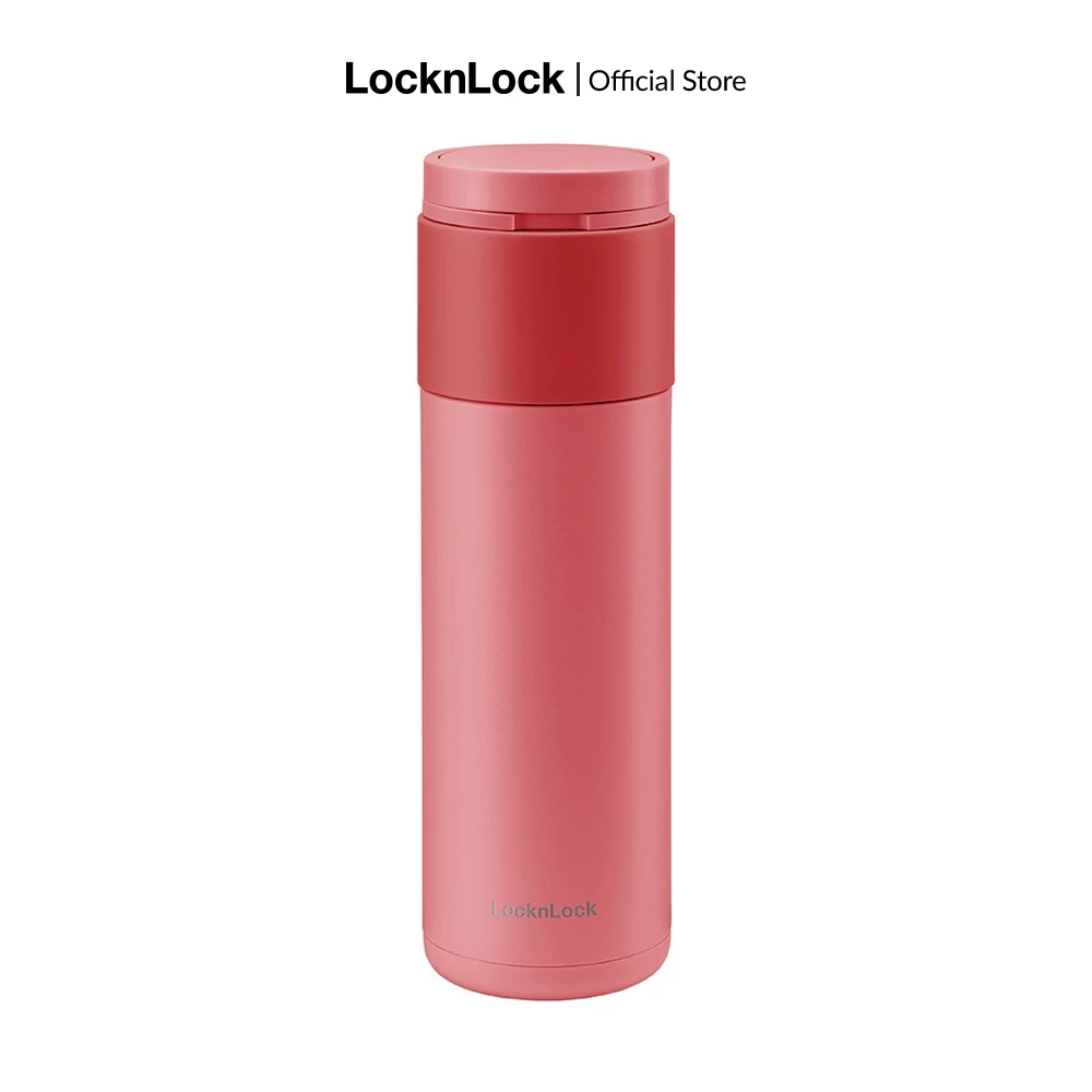 LHC3275YRED - Bình giữ nhiệt LocknLock Hidden Moon 490ml - Màu coral