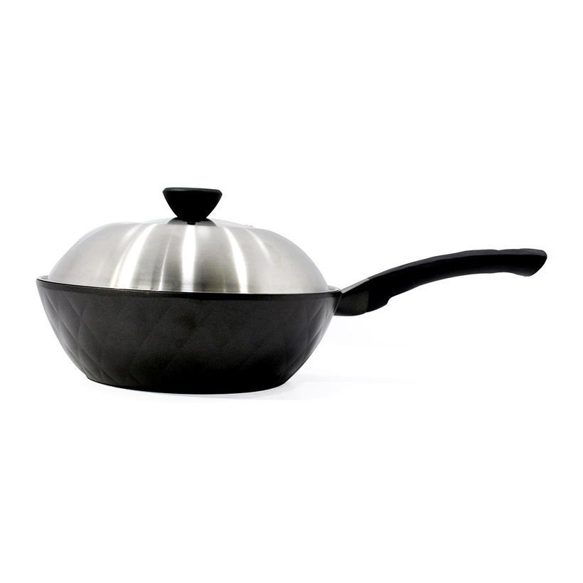 GTH3285-IH - Chảo sâu lòng Lock&Lock Salon 28cm (Có thể sử dụng bếp từ) - Màu đen