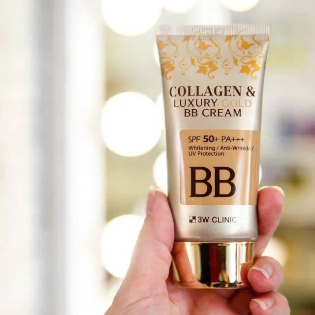 Kem Nền 3W Clinic - Bb Cream Collagen Luxury Gold 24K