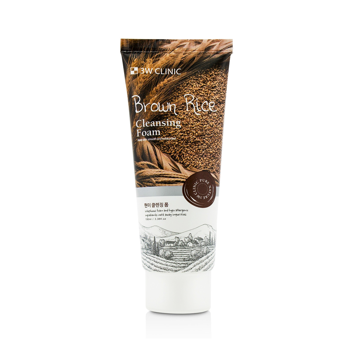Sữa rửa mặt Chiết Xuất Từ Gạo - 3W Clinic Brown Rice Cleansing Foam