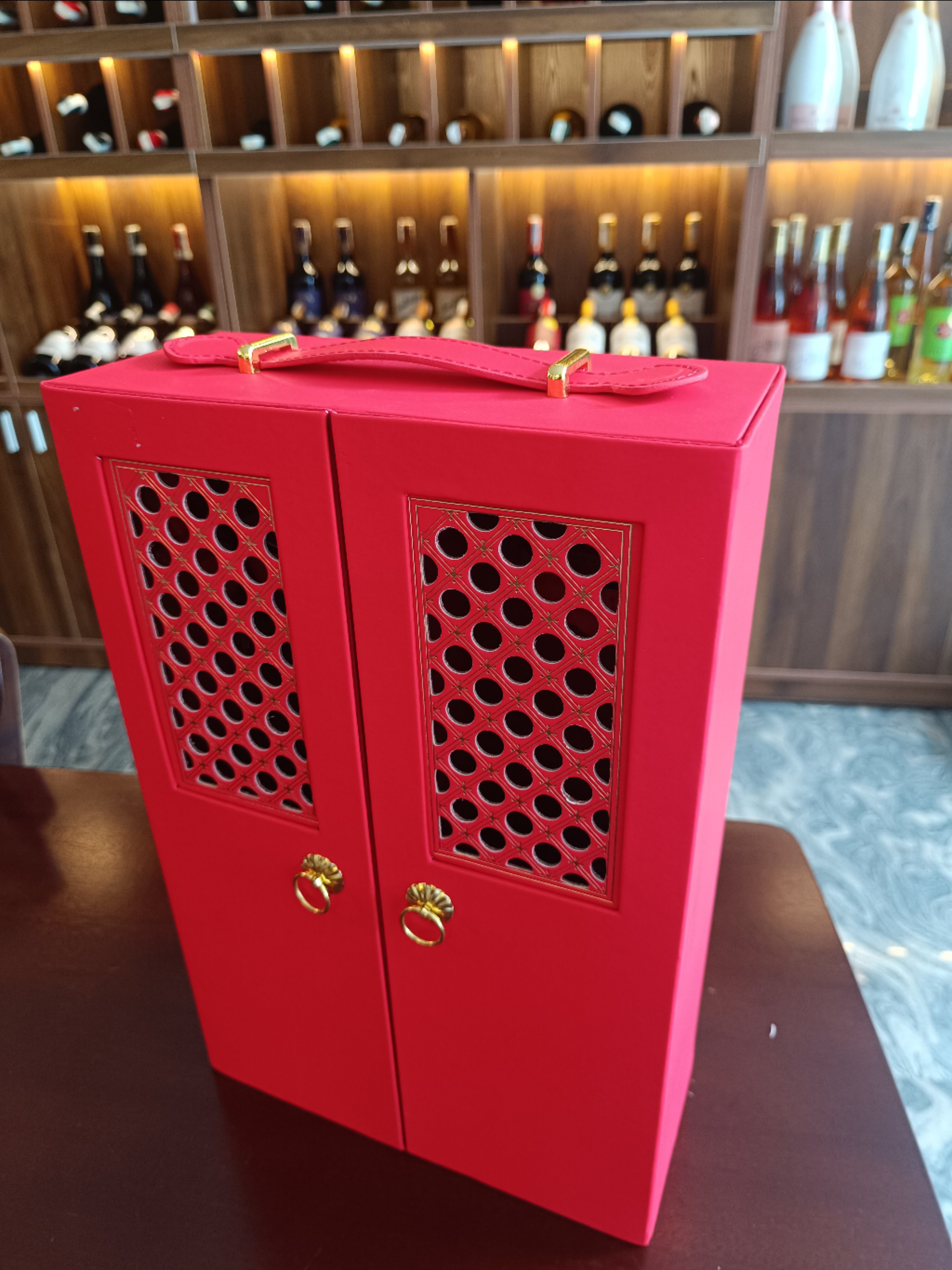 Hộp đựng rượu đôi mẫu 10