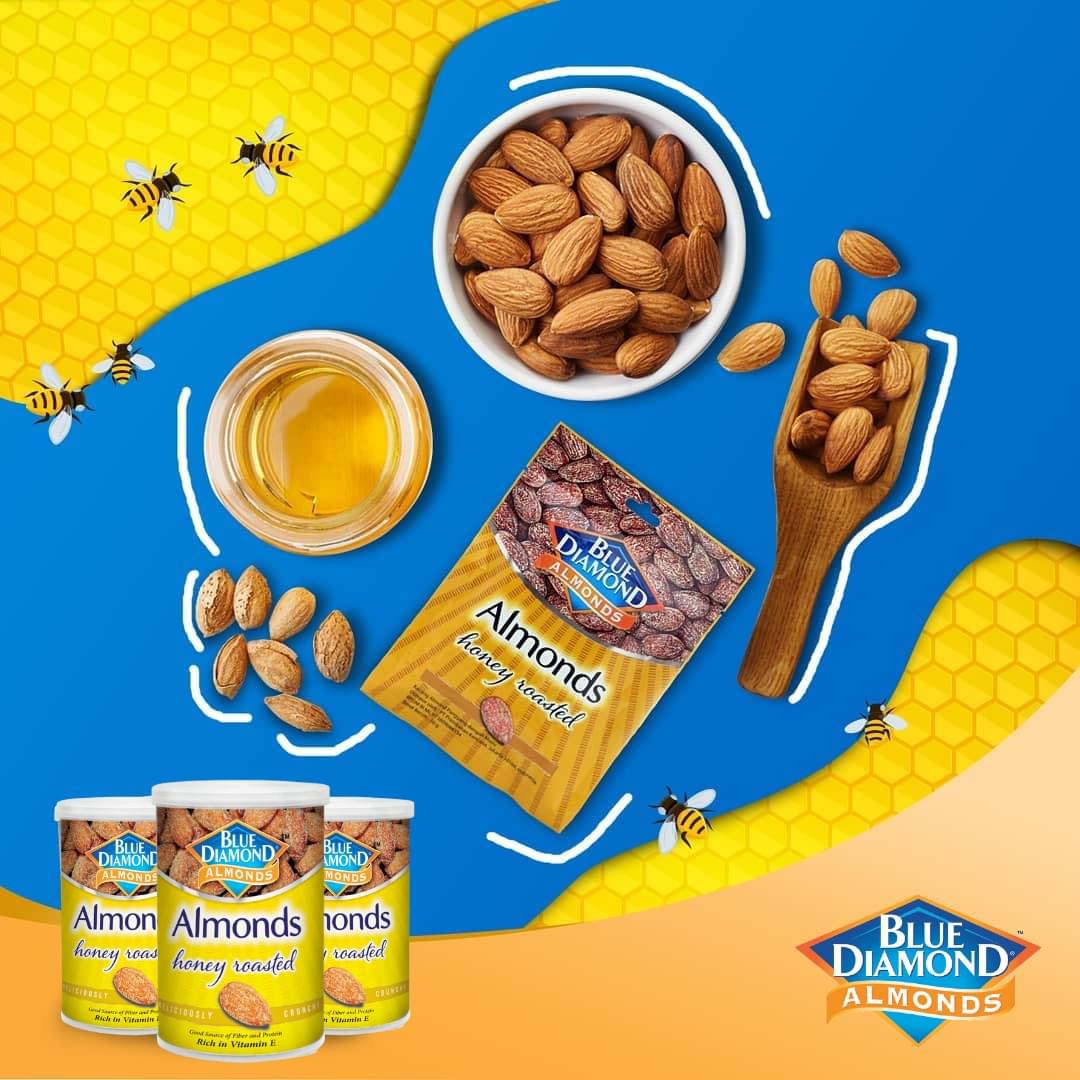 Hạnh Nhân Rang Vị Mật Ong Blue Diamond (Túi 30G)