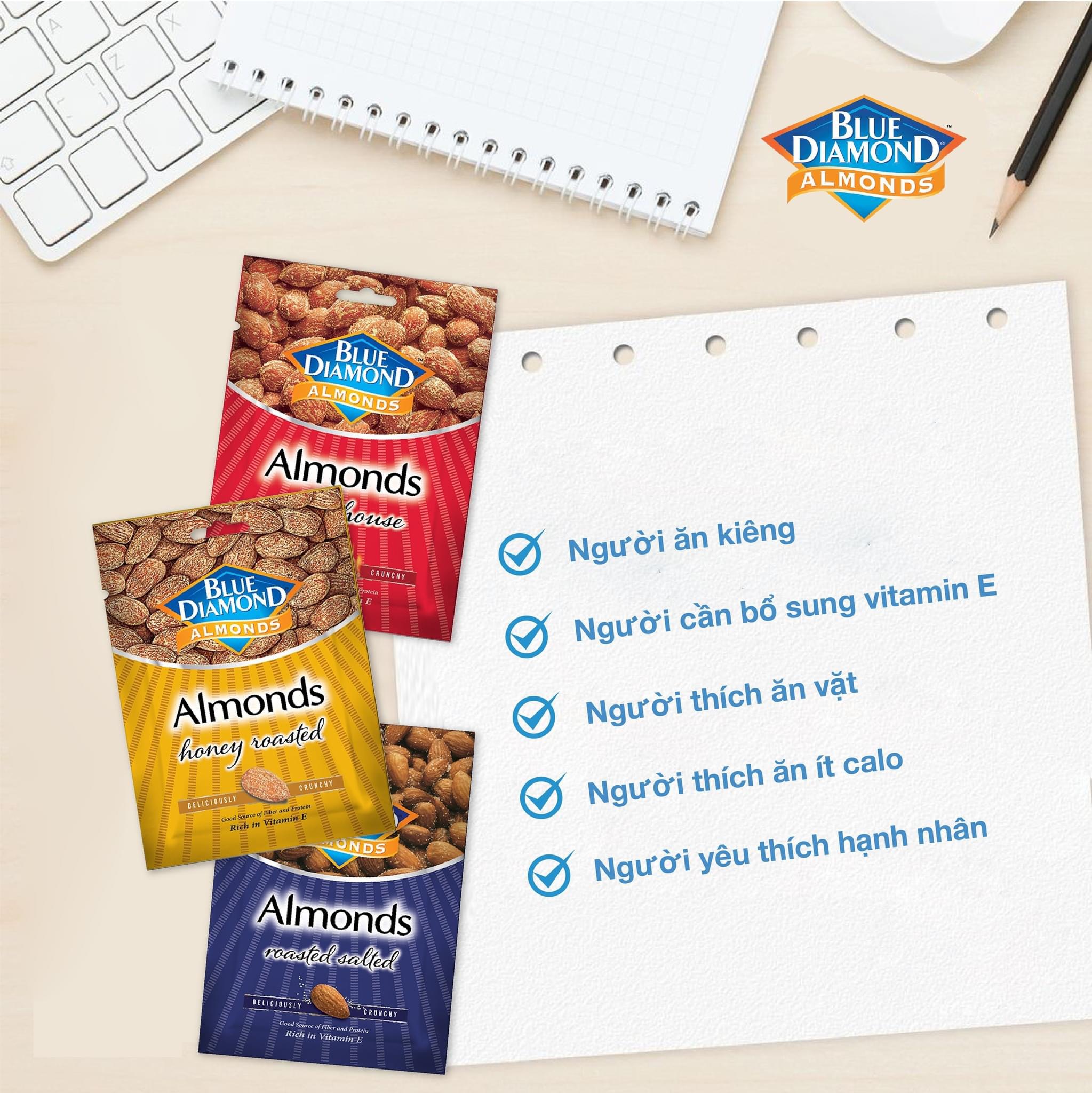 Hạt Hỗn Hợp Granola Cao Cấp Blue Diamond (Túi 30G)
