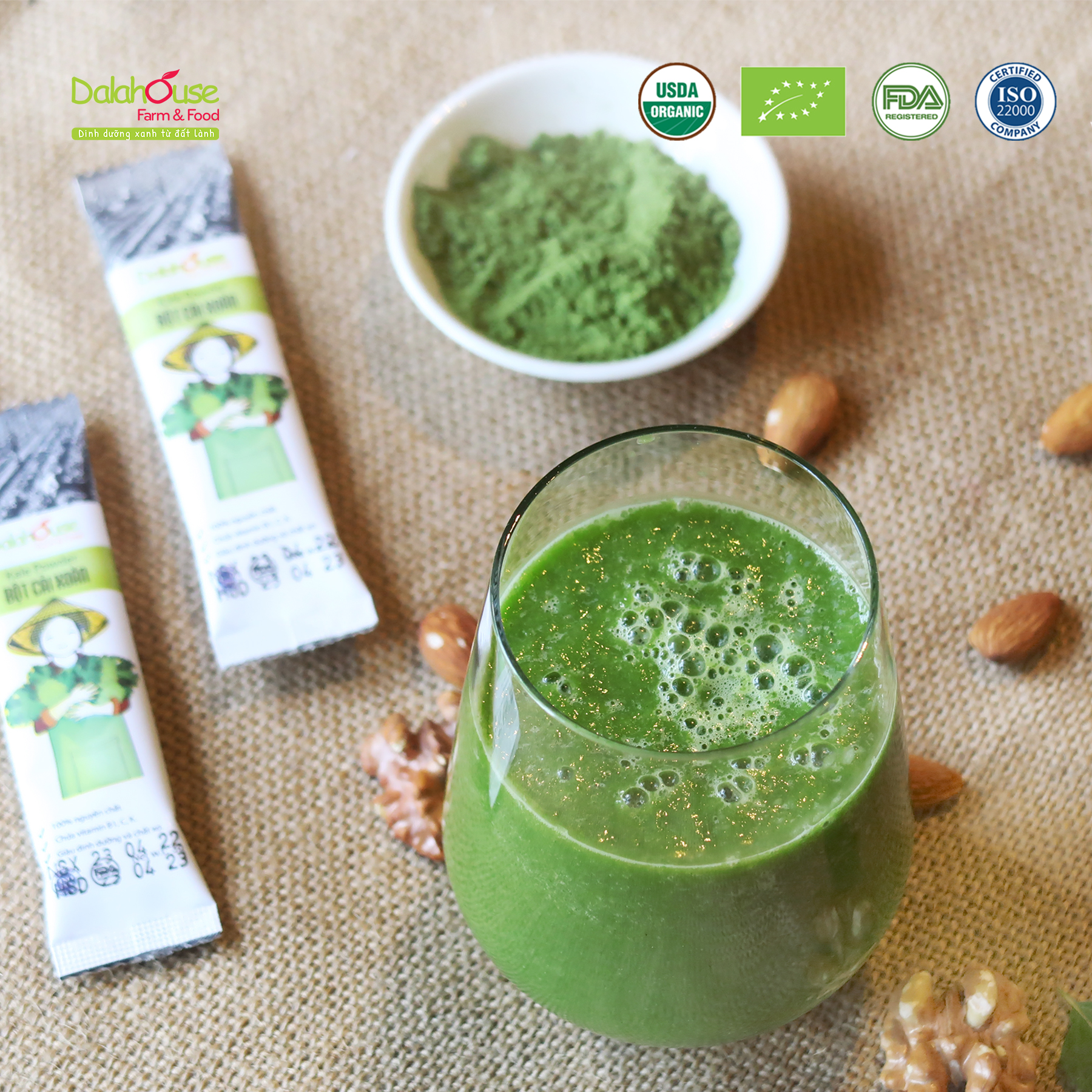 Bột Cần Tây Hữu Cơ Nguyên Chất Dalahouse Hộp 60g