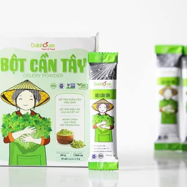 Bột Cần Tây Hữu Cơ Nguyên Chất Dalahouse Hộp 60g