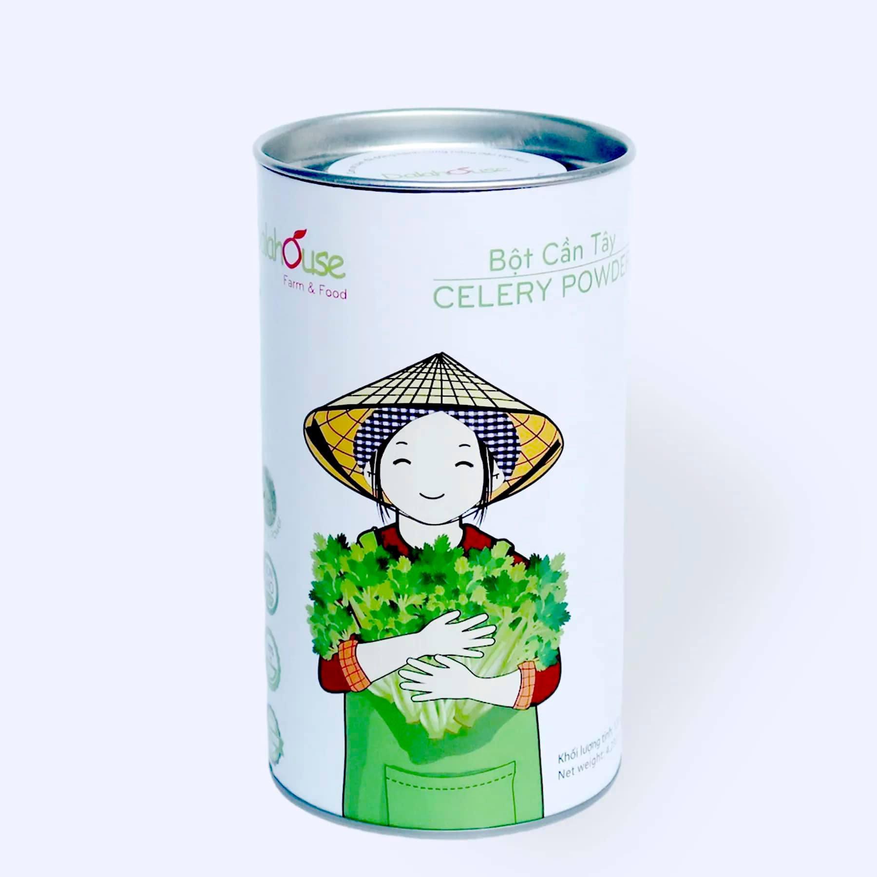 Bột Cần Tây Hữu Cơ Nguyên Chất Dalahouse Lon 120g