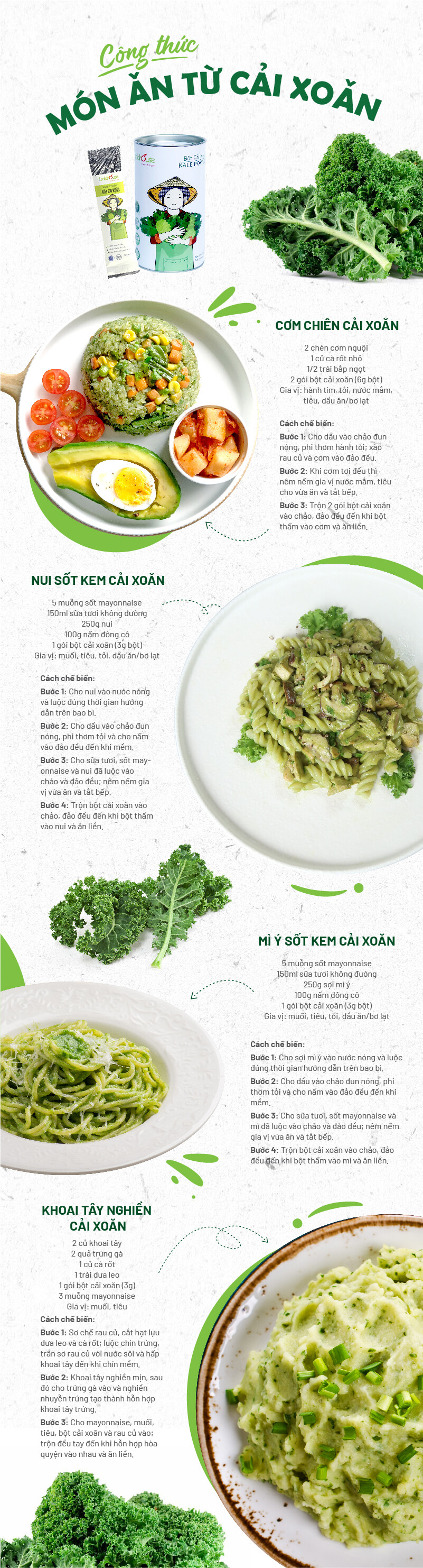 Bột Cải Xoăn (Cải KALE) Dalahouse Lon 120g