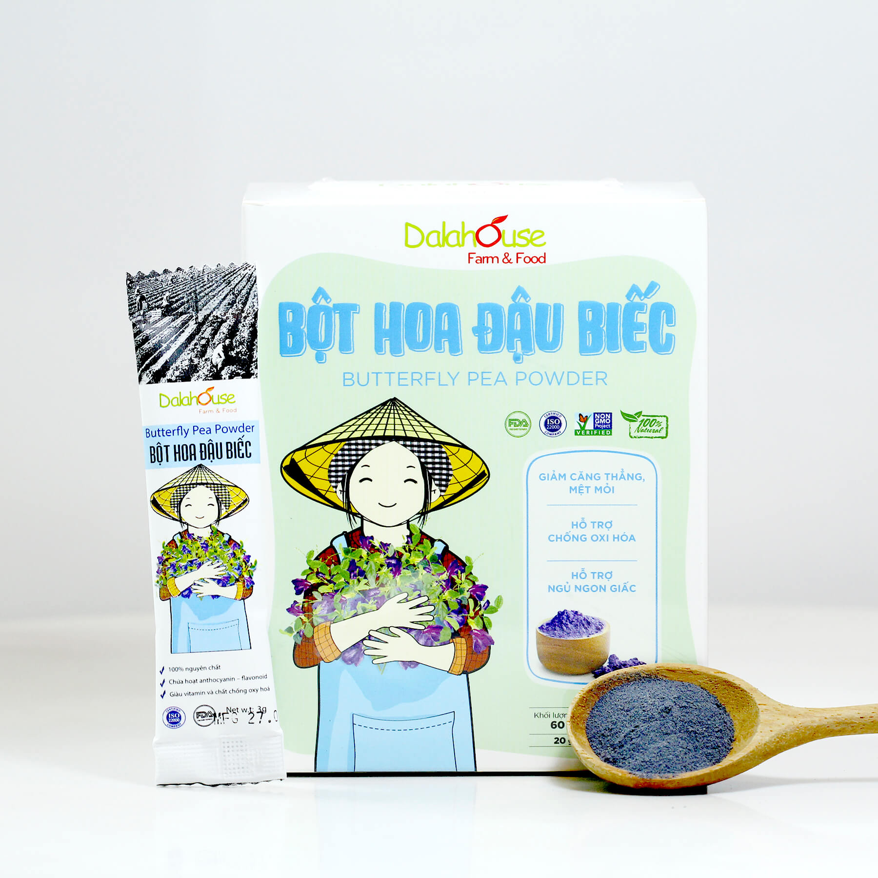 Bột Hoa Đậu Biếc Dalahouse Hộp 60g