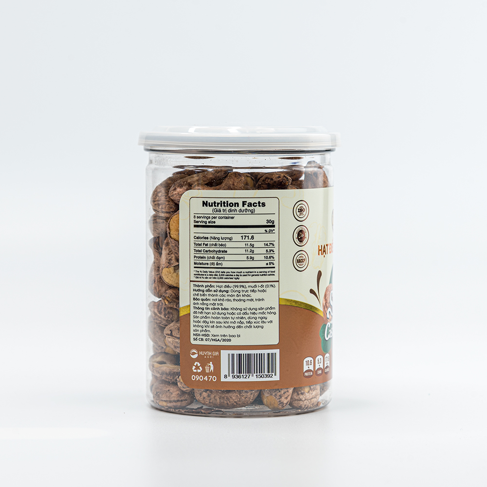 Hạt Điều Rang Muối Faminuts Hũ 250g