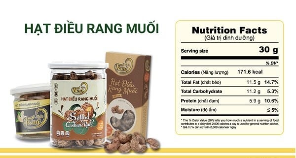 Hạt Điều Rang Muối Faminuts Hũ 250g
