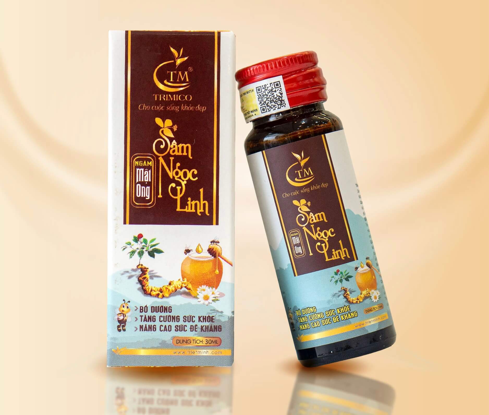 Sâm Ngọc Linh Ngâm Mật Ong Trimico Lọ 30ml