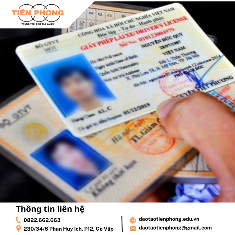 Mất giấy phép lái xe A1 phải làm sao? Trung Tâm Đào Tạo Tiên Phong