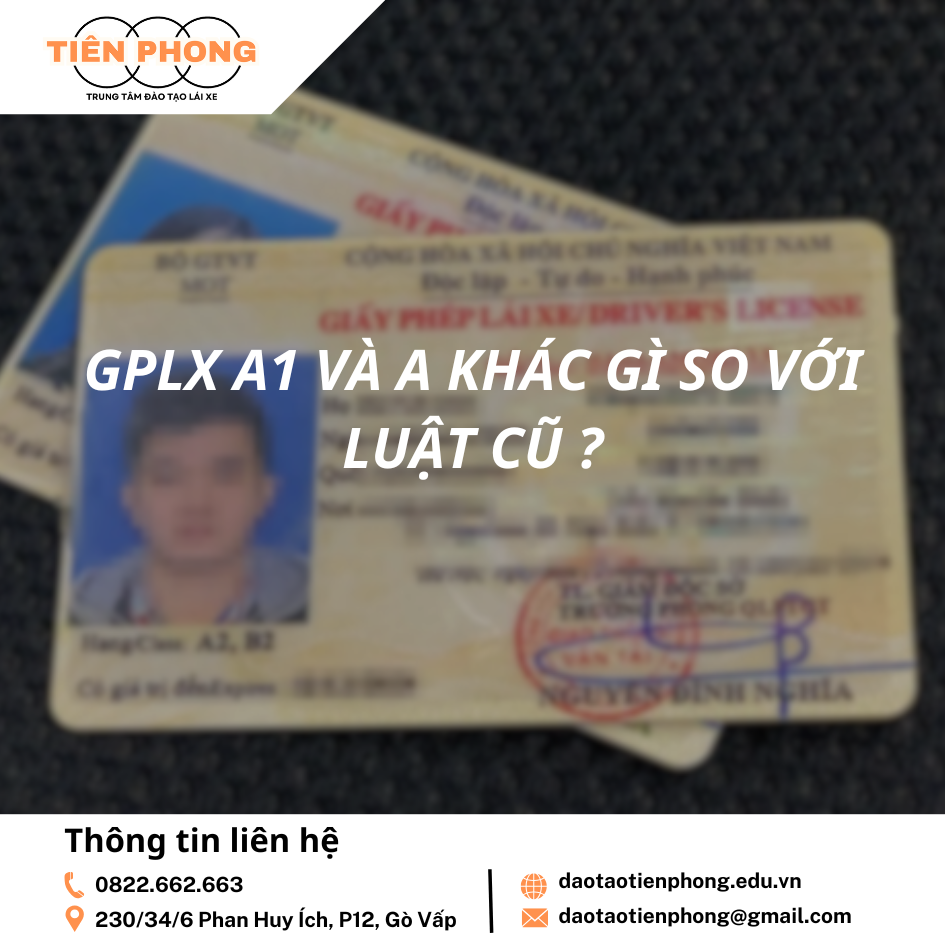 Bằng lái xe A1 và A2 khác gì nhau? Trung Tâm Đào Tạo Tiên Phong