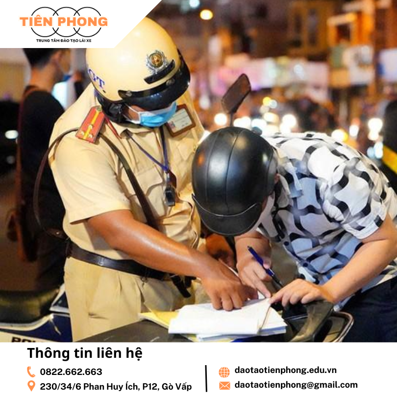 Trong thời gian bị tạm giữ bằng lái, có được điều khiển xe không ? Trung Tâm Đào Tạo Tiên Phong