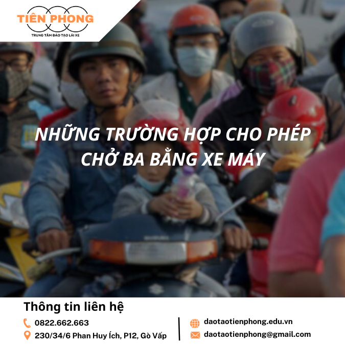Những trường hợp cho phép chở 3 người bằng xe máy mà không bị phạt | TIÊN PHONG