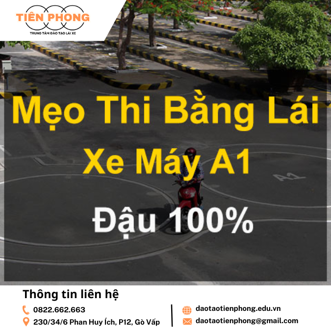 Mẹo thi lý thuyết bằng lái xe A1 | Thi bằng lái xe máy quận gò vấp | Trung Tâm Đào Tạo Tiên Phong