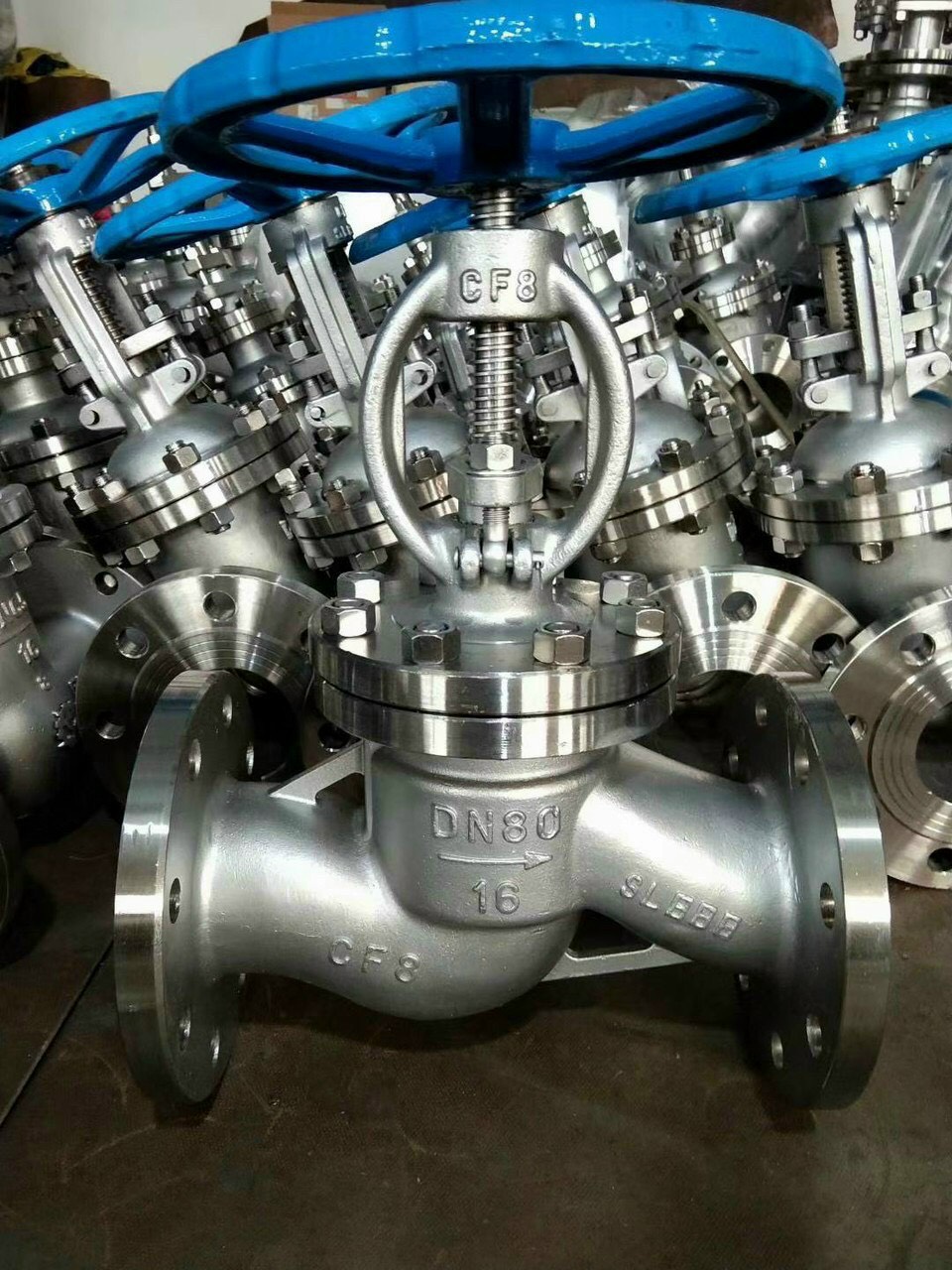 Van cầu hơi inox mặt bích