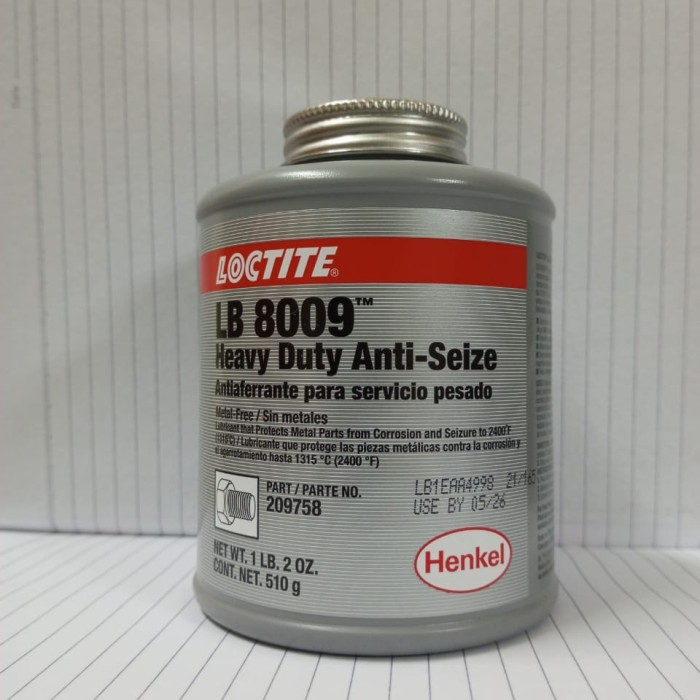 Mỡ bôi trơn Loctite LB 8009 Heavy Duty Anti-Seize 510g