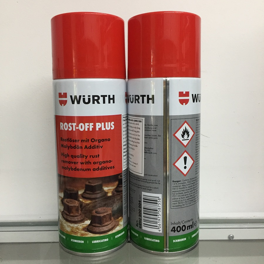 Chất phá gỉ Wurth Rust Remover Rost-Off Plus 400ml