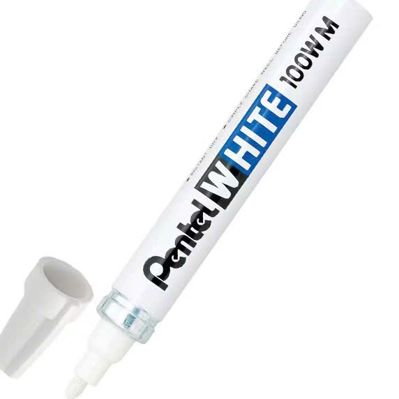 Bút sơn trắng Pentel paint marker viết được trên nhiều chất liệu ngòi size vừa và nhỏ 100W
