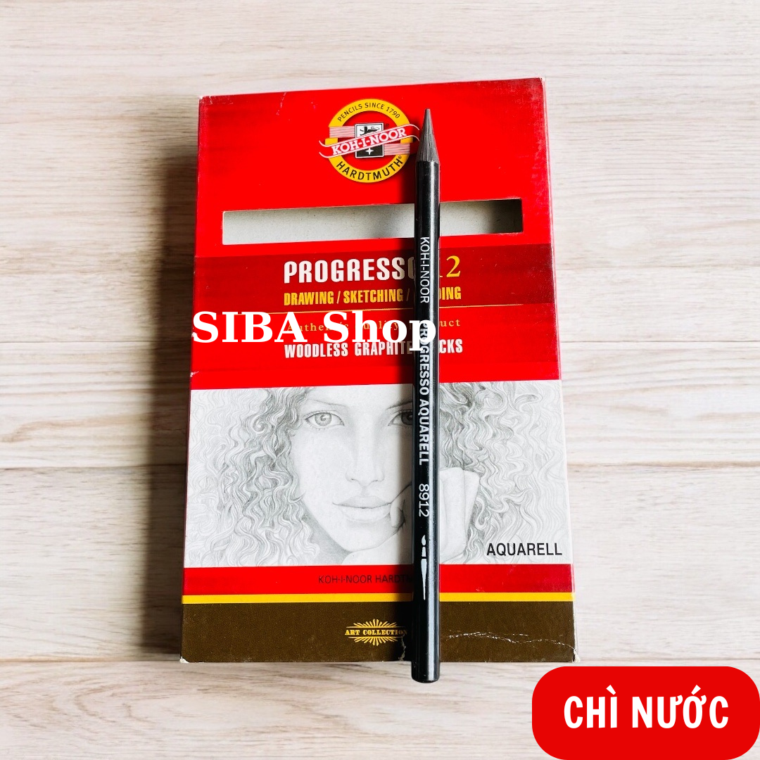 Bút chì than chuyên dụng vẽ tranh, chì than đặc ruột KOH độ chì HB/ 2B/ 4B/ 6B/ 8B