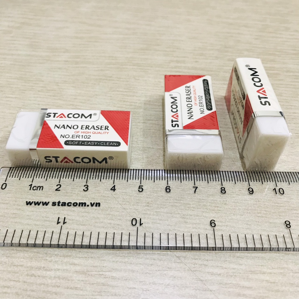 Tẩy bút chì siêu sạch, gôm tẩy chì nano Stacom ER102 kt: 4,5 x 2 x 1cm