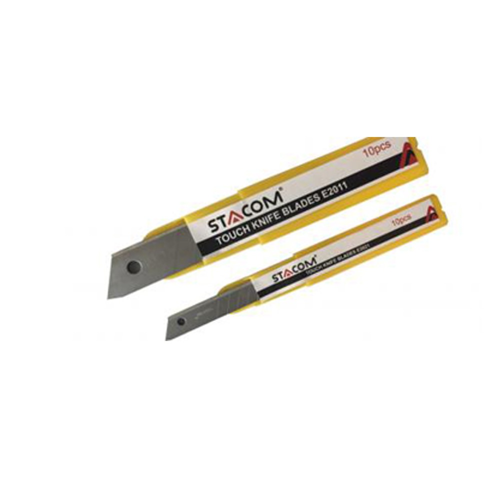 Lưỡi dao trổ, tuýp 10 lưỡi dao dọc giấy loại to/ nhỏ Stacom