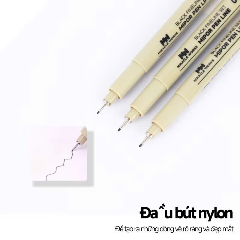 Bút line SAKURA Pigma MICRON, bút đi nét chuyên dụng cho vẽ mỹ thuật mực đen các size ngòi- CHÍNH HÃNG
