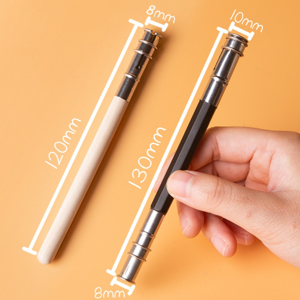 Cây nối chì 1 đầu/ 2 đầu, nối bút chì gỗ đường kính 8mm và 10mm