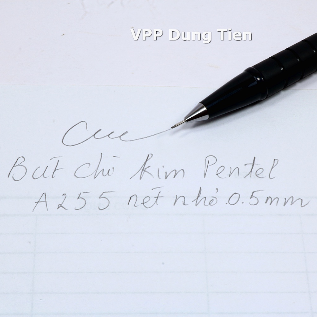 Bút chì kim Pentel A255, viết chì kim bấm size ngòi 0.5mm