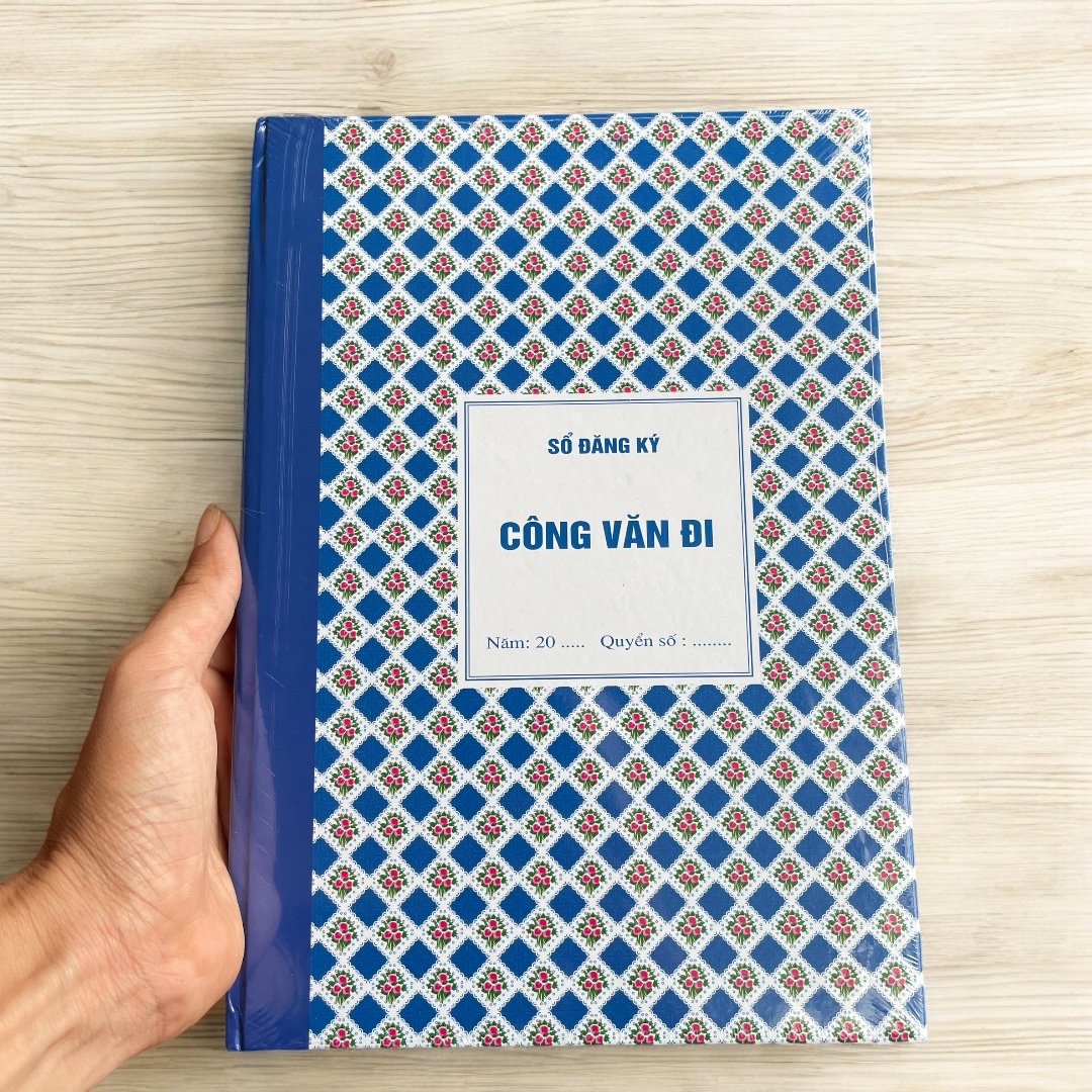 Sổ công văn đến và đi, sổ ghi chép bìa cứng 160 trang khổ giấy A4 Minh Châu