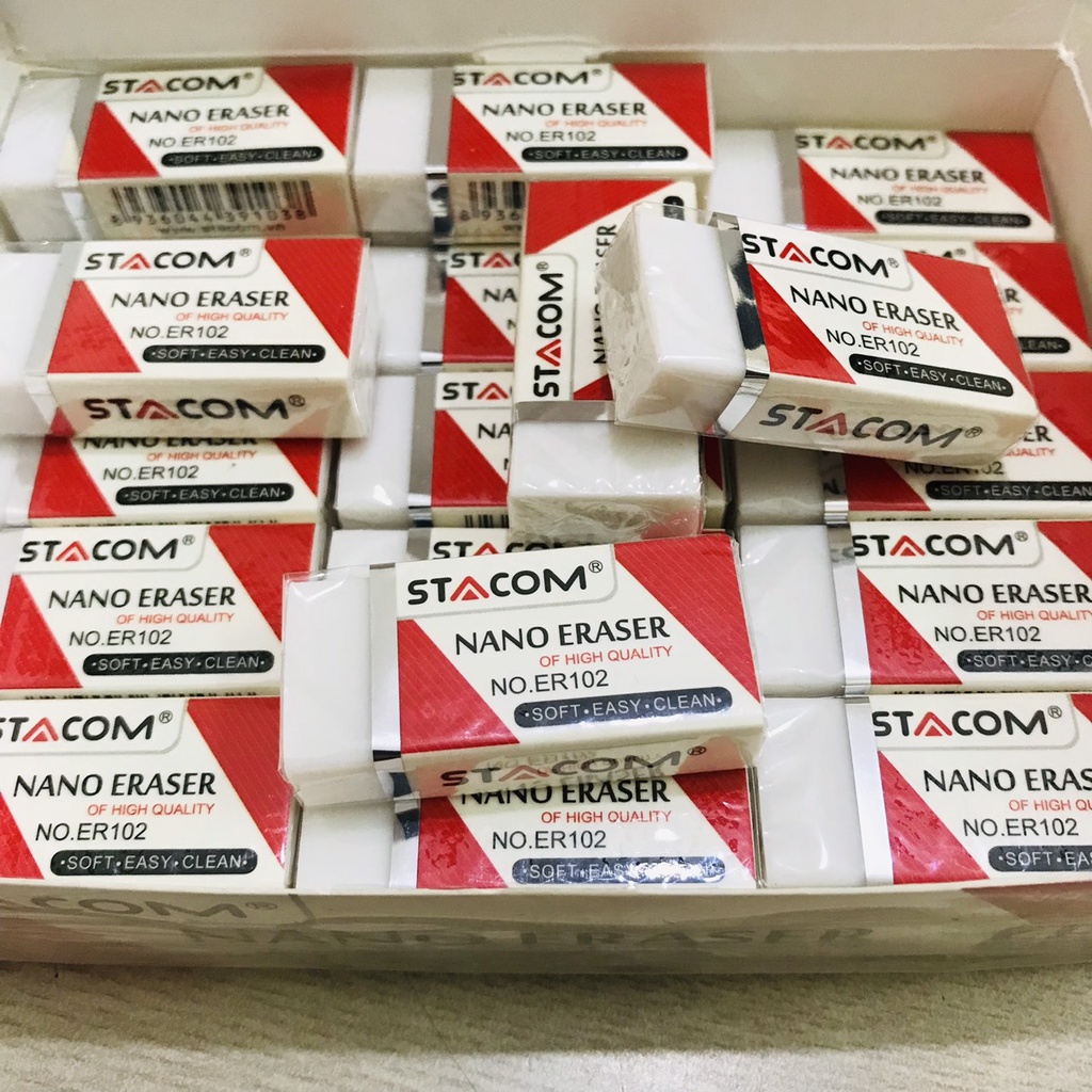 Tẩy bút chì siêu sạch, gôm tẩy chì nano Stacom ER102 kt: 4,5 x 2 x 1cm