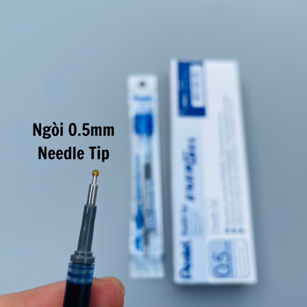 Bút gel Pentel energel size ngòi 0.5mm/ 0.7mm, bút viết calligraphy 12 màu mực