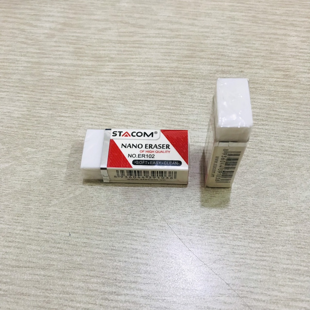 Tẩy bút chì siêu sạch, gôm tẩy chì nano Stacom ER102 kt: 4,5 x 2 x 1cm