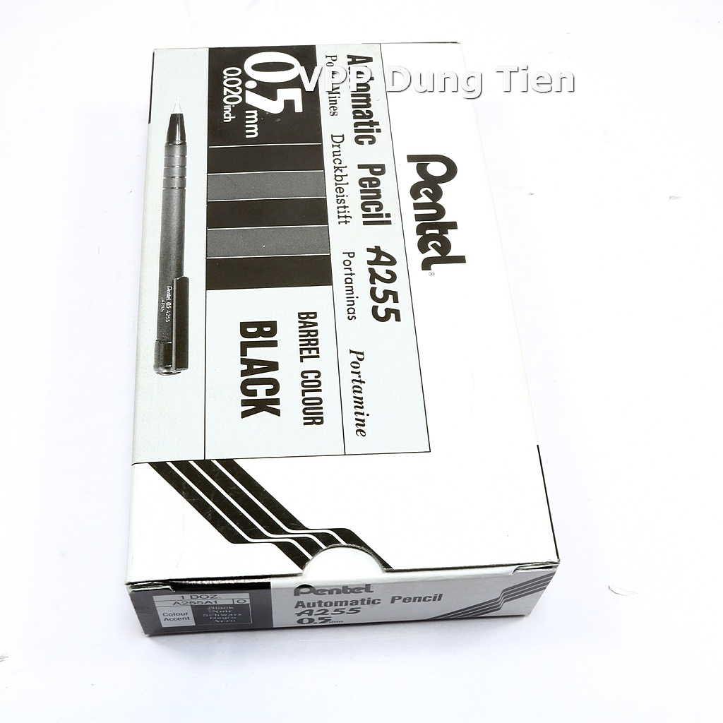 Bút chì kim Pentel A255, viết chì kim bấm size ngòi 0.5mm