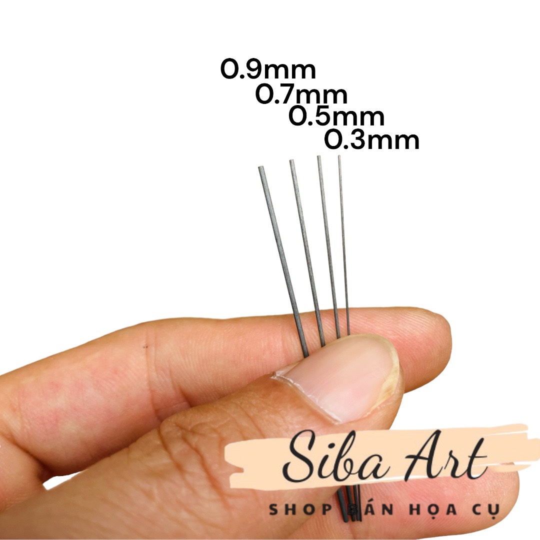 Ruột bút chì bấm 2B, ngòi chì kim Pentel size ngòi 0.3mm/ 0.5mm/ 0.7mm/ 0.9mm