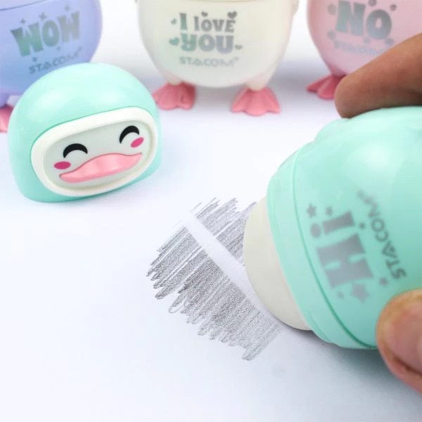 Gọt và tẩy bút chì 2 trong 1 Stacom PS212 kiểu dáng cute kích thước lớn cho học sinh