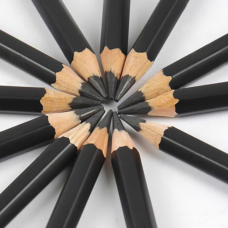 Bút chì vẽ tranh chuyên nghiệp STAEDTLER Mars Lumograph black thân đen độ chì HB/ 2B/ 4B/ 6B/ 7B/ 8B