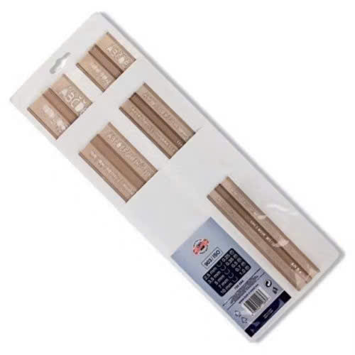 Thước chữ KOH-I-NOOR/ bộ 5 cây thước gốt chữ kỹ thuật, kiến trúc size 2,5mm đến 10mm