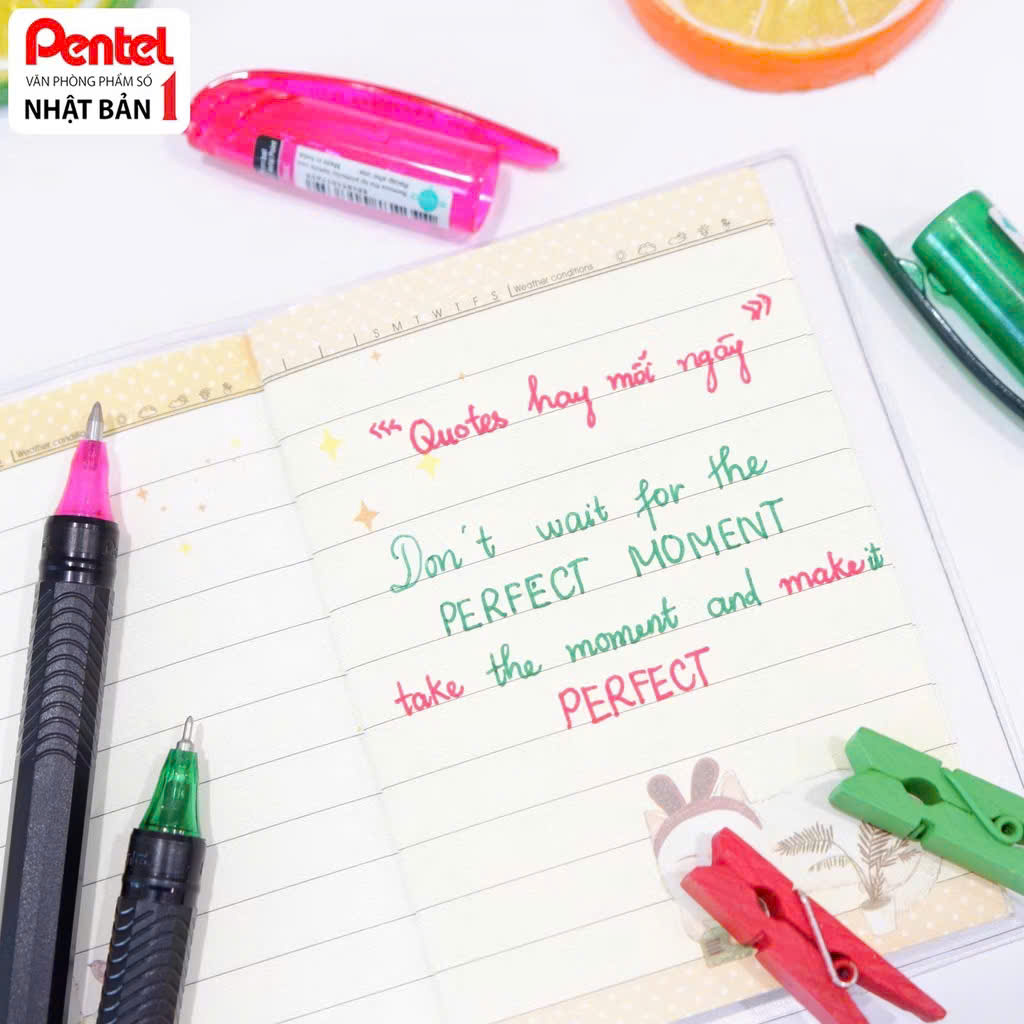 Bút gel Pentel energel ngòi METAL TIP 0.7mm, bút bi mực nước các màu BL417