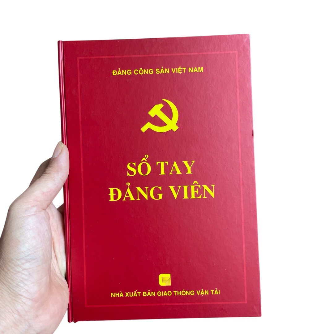 Sổ tay đảng viên bìa cứng 200 trang kích thước sổ 17*24cm